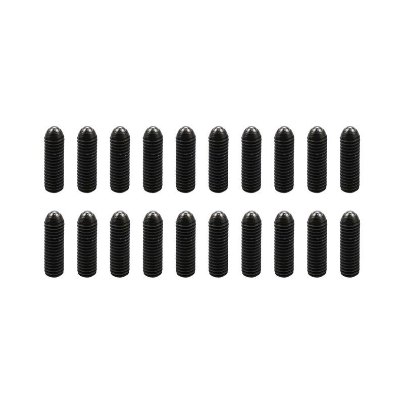 Sscon 20Pcs M6*20mm Carbon Steel Hexagon Socket Black Spring Plungers Ball Plungers Ball Screws - Image 1